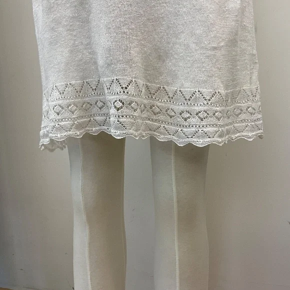 ๐ค Stewart+Brown Organic Linen Knit Dress โ White, Small ๐ค - Picture 3 of 4